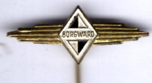 BORGWARD blauw/wit op zilverkleurig auto speldje ( A_122 ), Verzamelen, Speldjes, Pins en Buttons, Zo goed als nieuw, Speldje of Pin