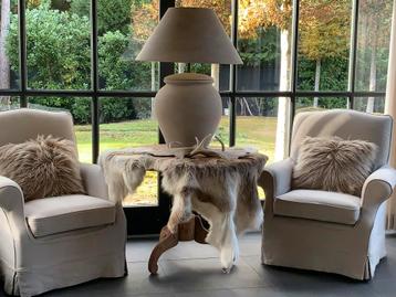 Landelijke fauteuils Flamant. beschikbaar voor biedingen