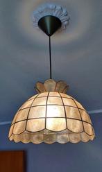 Authentieke vintage Capiz hanglamp, Minder dan 50 cm, Overige materialen, Gebruikt, Ophalen