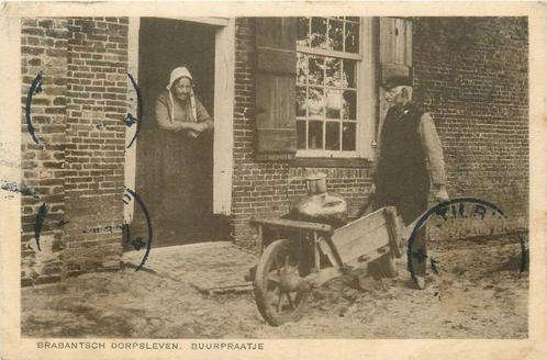 (388-542-015) Brabants Dorpsleven Buurpraatje, Verzamelen, Ansichtkaarten | Nederland, Noord-Brabant, Verzenden