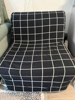 Slaapbank İkea, Tweepersoons, Zo goed als nieuw, 80 cm, Zwart