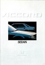 Folder Honda Accord Sedan 1986, Boeken, Auto's | Folders en Tijdschriften, Gelezen, Honda, Verzenden