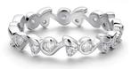 Prachtige zilveren ringen Moissanite, Sieraden, Tassen en Uiterlijk, Ringen, Nieuw, Ophalen of Verzenden, Met edelsteen, Dame