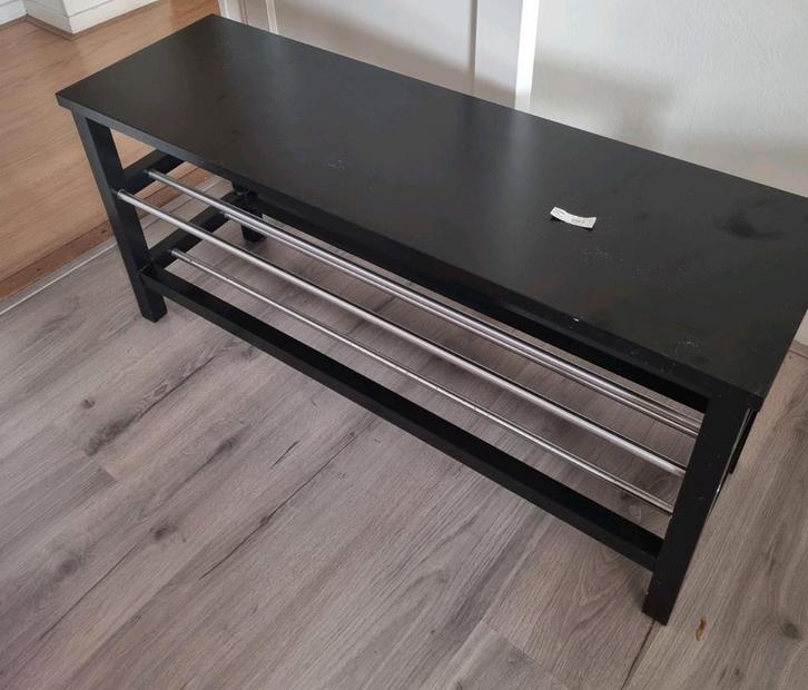 Schoenenrek Tjusig zwart Ikea, Huis en Inrichting, Kasten | Schoenenkasten, Zo goed als nieuw, Ophalen