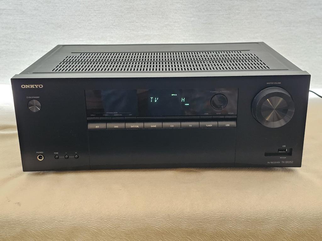 Onkyo TX-SR252 AV-Receiver ZGAN, Ophalen of Verzenden, Zo goed als nieuw, 60 tot 120 watt, Onkyo
