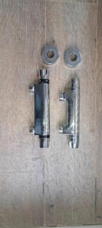 2 Mengkranen - Overbodig, Ophalen of Verzenden, Gebruikt, Rvs, Douche