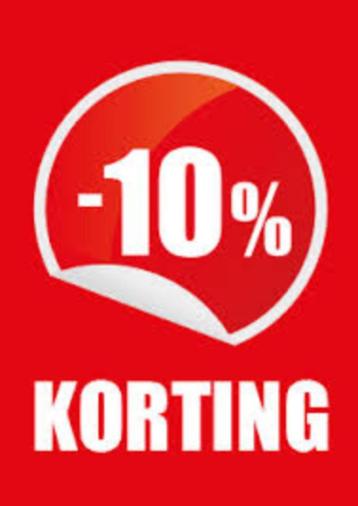 10% korting op alle advertenties beschikbaar voor biedingen