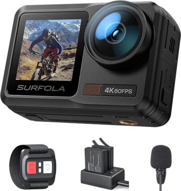 Surfola Action Cam 4K 60FPS, SF630 onderwatercamera, Metaal  beschikbaar voor biedingen