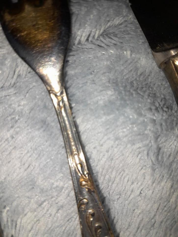 Zilveren Vorkjes en Mesjes (2 sets), Antiek en Kunst, Antiek | Bestek, Ophalen of Verzenden