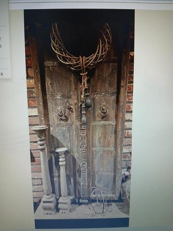 Authentiek Indiaas Houten Luik beschikbaar voor biedingen