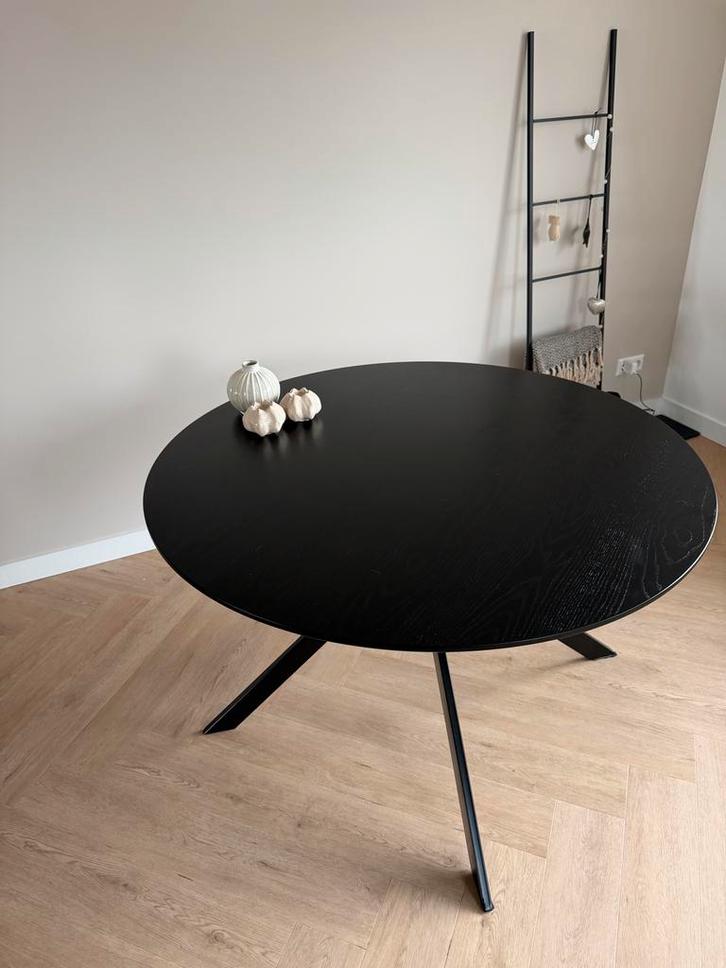 Woood eettafel bruno, Huis en Inrichting, Tafels | Eettafels, Gebruikt, 100 tot 150 cm, Vier personen, Rond, Overige houtsoorten