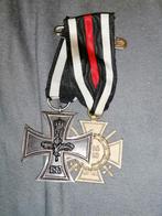 WO1 ijzeren kruis en Hindenburg kruis, Ophalen of Verzenden, Landmacht, Duitsland, Lintje, Medaille of Wings