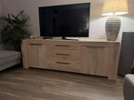 Licht eiken dressoir/tv kast, Ophalen, Eikenhout, Zo goed als nieuw, 200 cm of meer