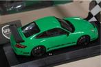 1:18 PORSCHE 911 GT3 RS 2007 green black Minichamps WRH, Verzenden, Zo goed als nieuw, Auto, MiniChamps