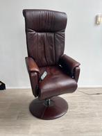Prominent Sta Op Relaxfauteuil Bruin Leer Goteborg sta-op, Huis en Inrichting, Fauteuils, Verzenden, Zo goed als nieuw, Leer, Minder dan 50 cm