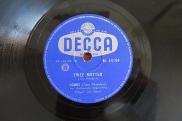 Dorus Twee Motten 78 toeren jukebox 78rpm smartlap hits 1955 beschikbaar voor biedingen