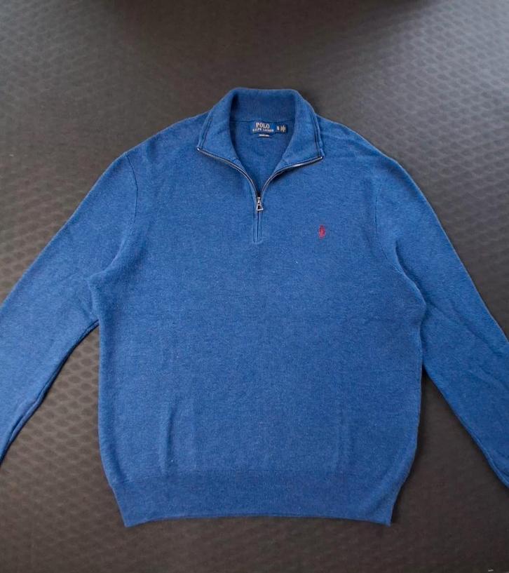 Ralph Lauren Quarter Zip Blauw Heren Maat XL Nieuw Origineel, Kleding | Heren, Truien en Vesten, Nieuw, Maat 56/58 (XL), Blauw
