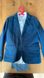 Jongens colbert  blauw 140 van H&M + evt broek-blouse (140), Kinderen en Baby's, Kinderkleding | Maat 140, Jongen, Gebruikt, Ophalen of Verzenden