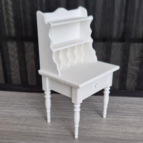 Poppenhuis Bureau - Schaal 1:12, Verzamelen, Poppenhuizen en Toebehoren, Poppenhuis, Ophalen of Verzenden