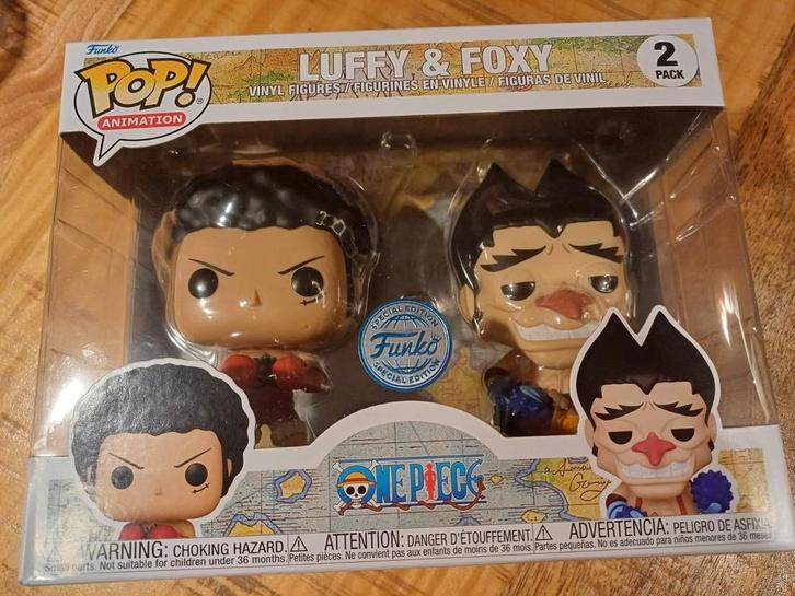 Funko Pop! Animation: One Piece – Luffy & Foxy 2-Pack Specia, Verzamelen, Poppetjes en Figuurtjes, Nieuw, Ophalen of Verzenden