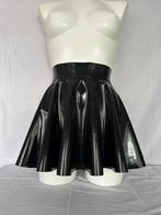 Latex, full circle skater skirt zwart, Ophalen of Verzenden