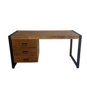 Bureau mangohout industriël (outlet) beschikbaar voor biedingen