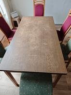 Eettafel met 6 stoelen, Huis en Inrichting, Tafels | Eettafels, Ophalen, Gebruikt, 50 tot 100 cm, 150 tot 200 cm