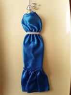 Vintage Mattel 1983 Barbie Fashion Fun #4806 blauwe jurk, Ophalen of Verzenden, Zo goed als nieuw, Kleertjes
