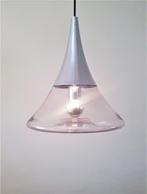 Space Age glazen hanglamp Glashutte Limburg 1960, Huis en Inrichting, Lampen | Hanglampen, Gebruikt, Ophalen of Verzenden, Glas