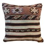 Kelimkussen 50x50 vintage bruin koper, Yazgibi, Bruin, Verzenden, Vierkant
