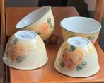 Vic’s hand beschilderde schaaltjes 4 stuks, Huis en Inrichting, Keuken | Servies, Ophalen of Verzenden, Gebruikt, Overige stijlen