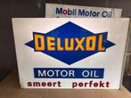 DELUXOL  MOTOR OILS, Verzamelen, Merken en Reclamevoorwerpen, Ophalen, Gebruikt, Reclamebord