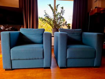 2 petrol fauteuils, GRATIS beschikbaar voor biedingen