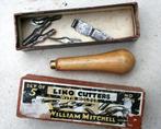 William Mitchell Linoleum Snijder - houder met 5 mesjes, Antiek en Kunst, Ophalen of Verzenden