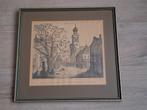 litho tekening Antoniuskerk Breda Sint Janstraat 40x42 cm, Antiek en Kunst, Ophalen