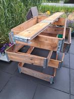 Moestuinbakken plantenbakken, Tuin en Terras, Ophalen, Gebruikt, Inklapbaar, Rechthoekig