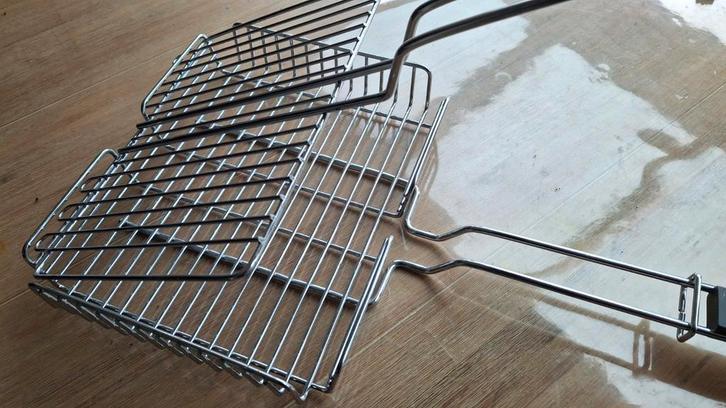 RVS BBQ Grillmand, Tuin en Terras, Barbecue-accessoires, Nieuw, Ophalen of Verzenden
