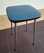 vintage kruk keukenkruk jaren 60 chroom vinyl retro design, Ophalen of Verzenden, Zo goed als nieuw, Staal