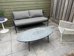 Tuinset (bank, tafel, kussens), Ophalen, Gebruikt, Bank