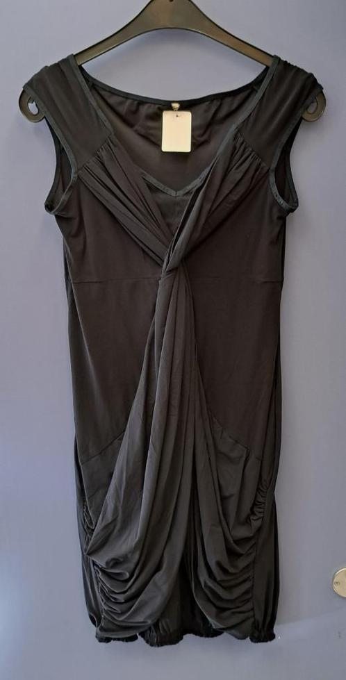 Indies travelstof kort jurkje / tuniek donker blauw S 41165, Kleding | Dames, Jurken, Zo goed als nieuw, Maat 36 (S), Blauw, Boven de knie