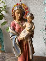 Houten Beeld Maria met Kind 24 cm, Antiek en Kunst, Ophalen of Verzenden