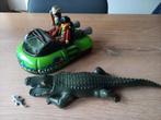 Playmobil Gangster hovercraft met grote krokodil, Ophalen of Verzenden, Zo goed als nieuw