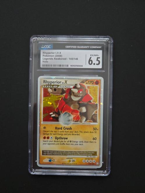Rhyperior Lv.X 145/146 Pokemon Legends Awakened, Hobby en Vrije tijd, Verzamelkaartspellen | Pokémon, Zo goed als nieuw, Booster