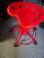 Rode Kruk met Wielen, Huis en Inrichting, Ophalen, Gebruikt, Metaal, Rood