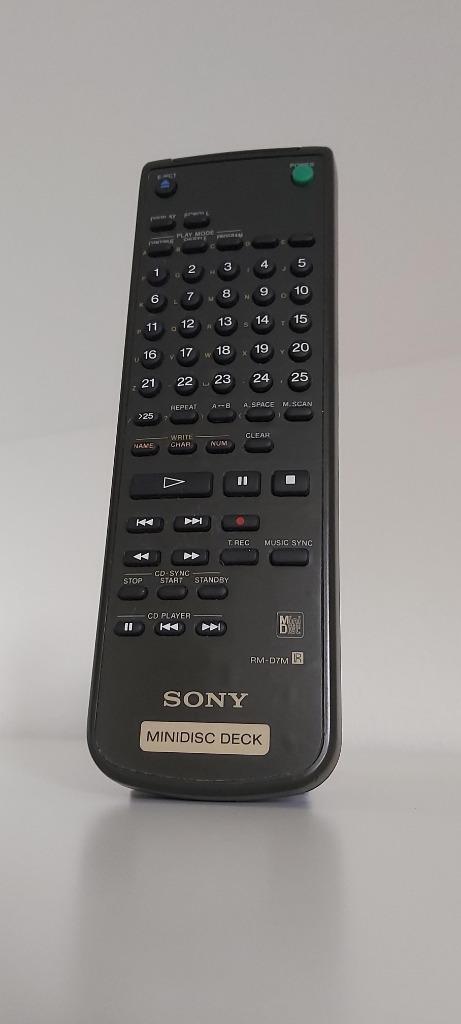 Sony RM-D7M Remote Control MiniDisc, Audio, Tv en Foto, Walkmans, Discmans en Minidiscspelers, Minidisc-recorder, Ophalen of Verzenden