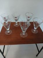 Vintage 6 Martini glazen, Huis en Inrichting, Ophalen of Verzenden, Zo goed als nieuw