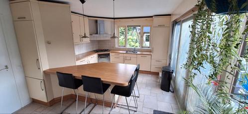 Bruynzeel hoek keuken inclusief apperatuur, Huis en Inrichting, Keuken | Complete keukens, Gebruikt, Hoekkeuken, Crème, Hout, Ophalen