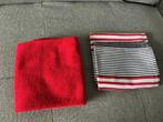 2 nieuw hand & keukendoek, Huis en Inrichting, Keuken | Textiel, Ophalen of Verzenden, Zo goed als nieuw, Rood, Theedoek of Handdoek