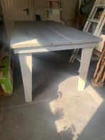 Tuintafel steigerhout grey wash, Ophalen, Gebruikt, Rechthoekig, Hout