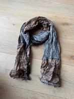 Sjaal Bruin Panterprint Drukke Print Sjaaltje Dames, Kleding | Dames, Mutsen, Sjaals en Handschoenen, Ophalen of Verzenden, Zo goed als nieuw